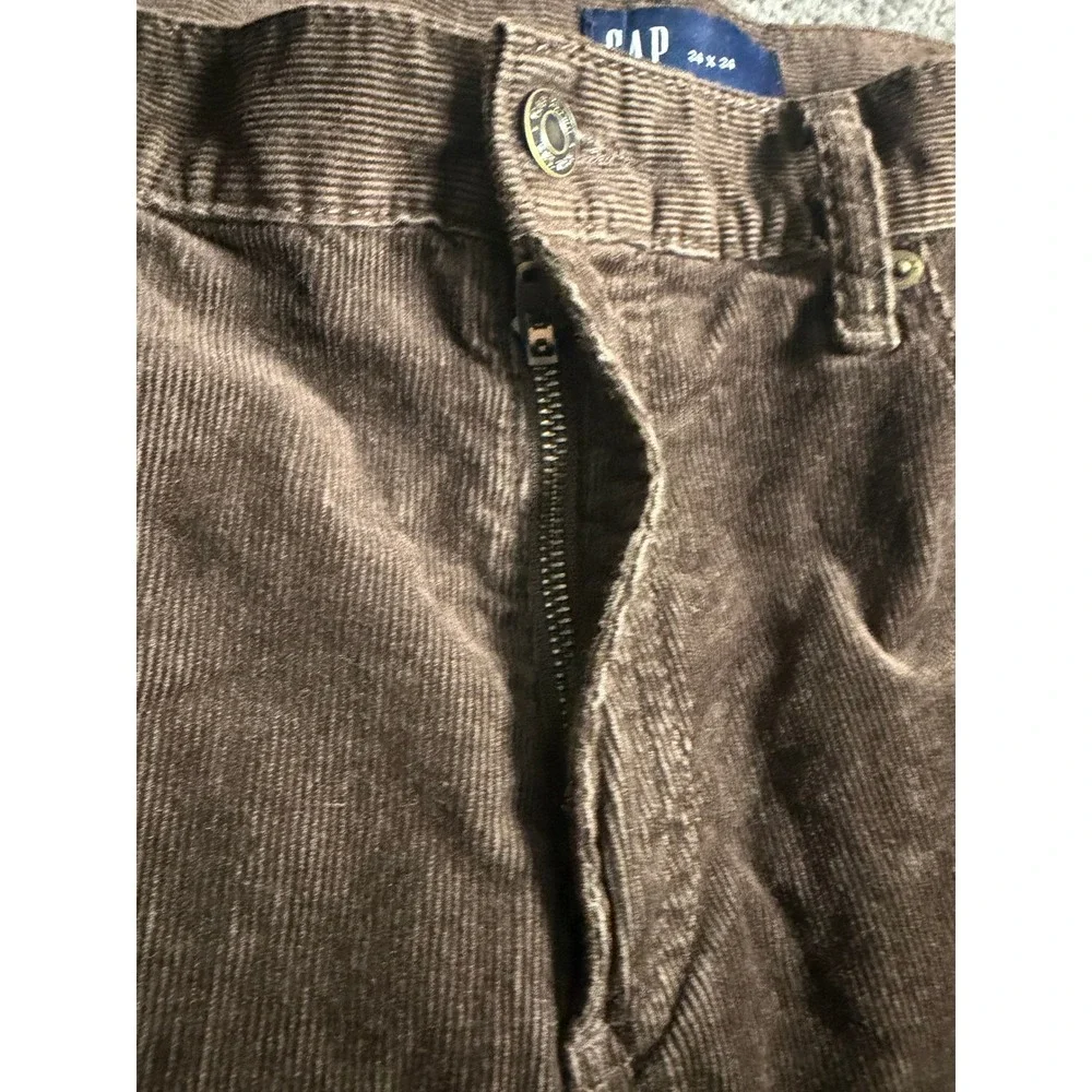 Gap Mens Brown Slim 5-Pocket Corduroy Pants 34x34 Cotton Stretch 497164-01